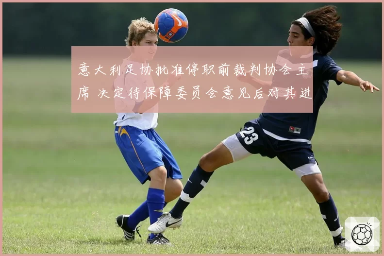 意大利足协批准停职前裁判协会主席 决定待保障委员会意见后对其进行托管
